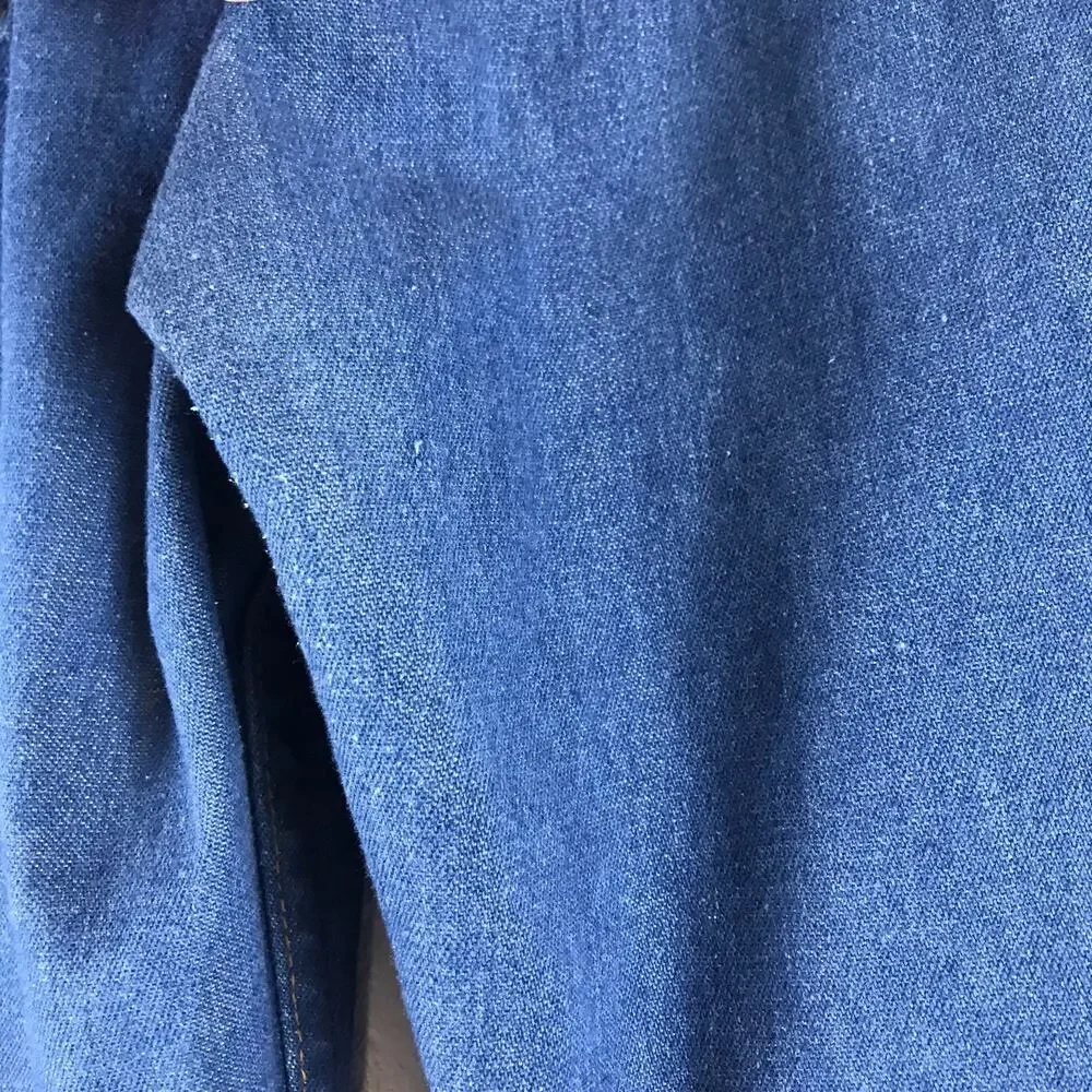 Vintage Levi's 517 1970's Orange Tab Talon Zipper Boot Cut USA Made Blue Jeans